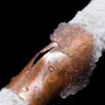 Pipe frozen by extreme cold 